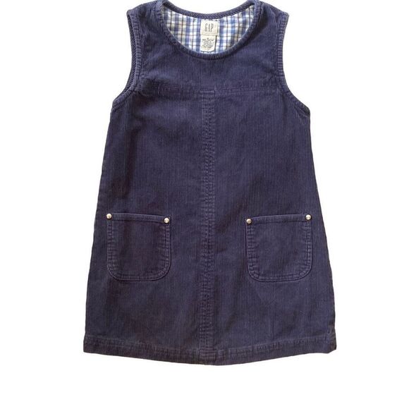 Gap Size Small Girls Navy Corduroy Dress w/ Side Zip NWOT - Picture 1 of 7